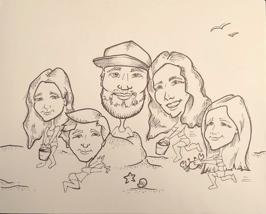 Caricature Art From Photos Black and White Denver Colorado Snappy Face Painting
