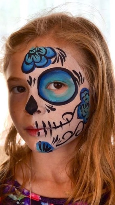 sugar skull Gabby Snappyfacepainting