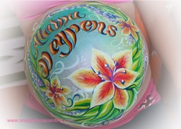 Flowers Swirls Prenatal Belly